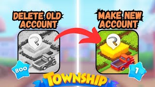 Township HOW TO MAKE NEW ACCOUNT ?? And Delete Old Account in Township Game