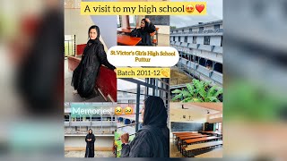 A visit to my high school 🥹❤️| St.Victors Girls High School, Puttur #schoollife #puttur #memories