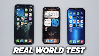 iPhone 13 Pro vs 12 Pro vs 11 Pro: Real World Test (Speed & Camera)