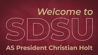 New Student Orientation Message for Freshman and Transfer Students - AS President Christian Holt