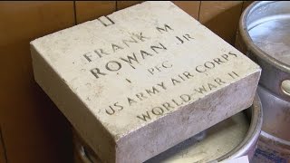 WWII veteran's headstone found on the side of the road in Eden