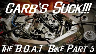 Carb's Suck!!! The B.O.A.T Bike Part 3. Rebuilding the carbs on the Honda RVF400 project. NC35