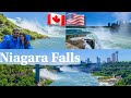 Niagara Falls Tour from USA side, Maid of the Mist Boat Tour, Crossing USA - CANADA Border, 2024, 4K