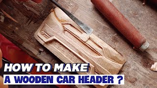 How to make a Honda CRV 2020 header ? | Woodworking car | Diy | Asmr