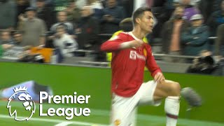 Cristiano Ronaldo volleys Manchester United ahead of Tottenham | Premier League | NBC Sports