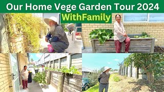 OUR NEW ZEALAND HOME VEGE GARDEN TOUR WITH FAMILY || EVENING WALK ON BRIDGES CLOSE TO HOME