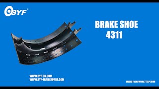 FMSI 4311 OEM EATON 805442 Drum Brake Shoe