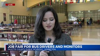 FCPS holds job fair for bus drivers to address nationwide bus driver shortage
