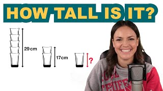 How Tall Is The Glass Solving Math Puzzles