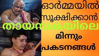 തായമ്പകയിലെ കാണാൻ കൊതിക്കുന്ന  വിസ്മയ കാഴ്ച്ചകൾ