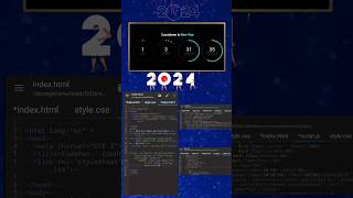 🎉[2024] New Year Countdown Using HTML CSS and JavaScript 🎊| #newyearcountdown