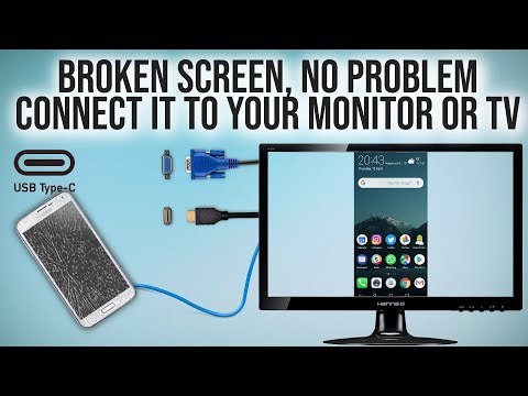 Use your broken phone again, USB C to HDMI and VGA Multiport