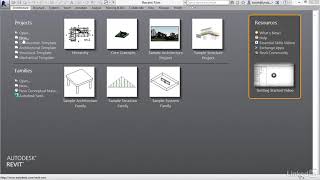 Using The Recent Files Screen And Application Menu TUTORIAL REVIT ARCHITECTURE