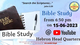 BIBLE STUDY ( 15-06-2023 )