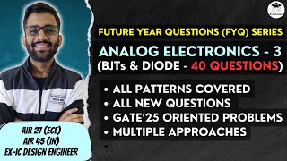 🔥FYQ Series || Analog Electronics - 3 || Diodes \u0026 BJTs || PrepFusion