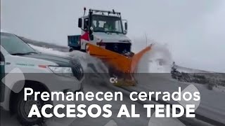 Continúan cerrados los accesos al Teide