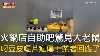 CTWANT 生活新聞 / 火鍋店自助吧驚見大老鼠　叼豆皮噁片瘋傳！業者回應了