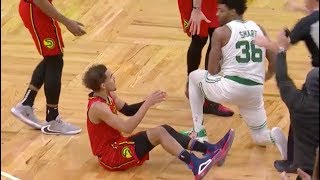 Marcus Smart And Trae Young Had To Get Separated After Wild Ending In Celtics vs. Hawks