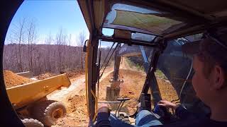 Excavator Bench Loading Clay