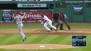 MIN@CLE: Almonte ropes an RBI single in the 2nd