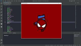 Drawing Spiderman in Python Turtle #shorts