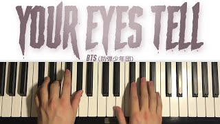 BTS - Your Eyes Tell (Piano Tutorial Lesson)