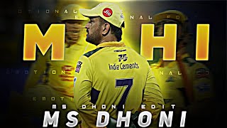 MS DHONI EDIT | DHEERA DHEERA EDIT | EMOTIONAL EDIT 🥺 | TORNADO EDITZ