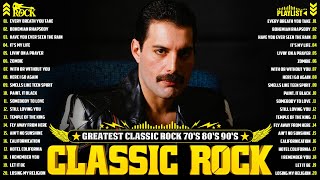 Best Classic Rock Songs 70s 80s 90s 🔥 Guns N Roses, Aerosmith, Bon Jovi, Metallica, Queen, ACDC, U02