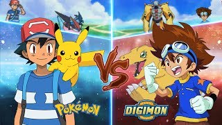 Pokemon Crossover Anime: Pokemon Vs Digimon (Ash Vs Taichi)