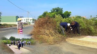 Highlights - We cleaned 500 meters of sidewalks to make way for 2,000 students to get to school.