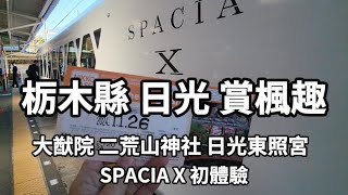 栃木縣日光賞楓趣│SPACIA X 初體驗│大猷院 二荒山神社 日光東照宮│2024秋關東之旅