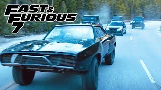 Plane Drop Scene 33 - Fast And Furious 7 Charger Impreza Wrangler Challenger Camaro 1080p