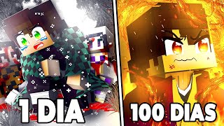 BATALHEI POR 100 DIAS CONTRA ONIS em KIMETSU NO YAIBA no MINECRAFT !! ‹ Ine ›