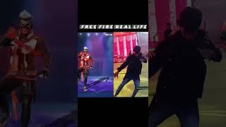 Free fire cobra bundle emite  in game vs Free fire cobra bundle emote  in real life #freefire