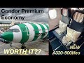 CONDOR PREMIUM ECONOMY - NEW A330-900NEO | Frankfurt-Toronto | Condor Premium Economy Worth it?