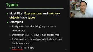 Lecture "Type Systems (Part 1: Introduction)" of "Programming Paradigms"