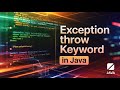 throw keyword in Java with Example