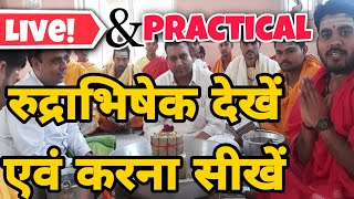 Live Practical | रुद्राभिषेक देखें एवं करना सीखें #कर्मकांडसीखे #नित्यपूजन