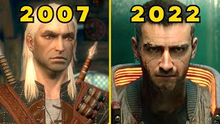 Evolution of CD Projekt Red Games 2007-2022