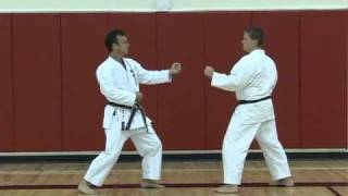 Jiyu ippon kumite - Chudan