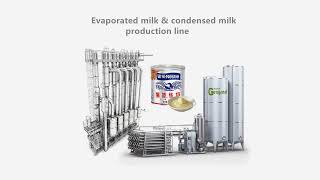 Evaporated milk production line sweetened condensed milk processing plant