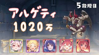 【プリコネR】5段階目 アルゲティ 物理 1020万【12月クランバトル】