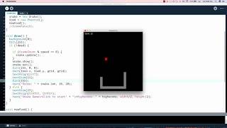 Speed coding Snake Game in Processing