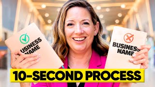 The EASIEST Guide To Checking Your Business Name's Availability