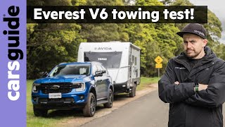 Caravan towing review: 2023 Ford Everest V6 4x4 Sport tow test (Avida 2.8-tonne)