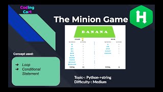 The Minion Game | HackerRank | Python | string | substring | Interview