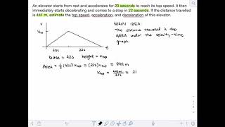 [Kinematics] Elevator acceleration problem