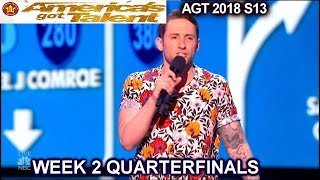 Samuel J Comroe Stand Up Comedian  LAUGH ABOUT DOGS  QUARTERFINALS 2 America's Got Talent 2018 AGT