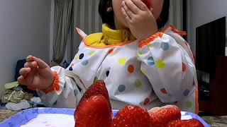 Strawberry Eating 草莓 士多啤梨