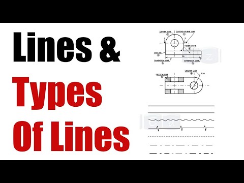 Types Of Lines In Engineering Drawing | Types Of Line In Uses And Its ...